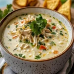Creamy White Chicken Enchilada Soup First Image First Image