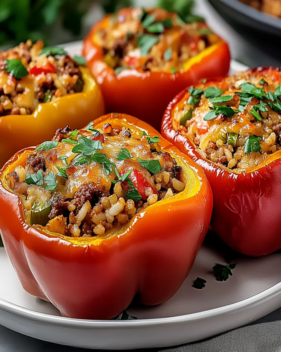 Savory Slow Cooker Stuffed Bell Peppers Recipe Delight First Image First Image