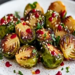Sweet Chili Roasted Brussels Sprouts First Image First Image