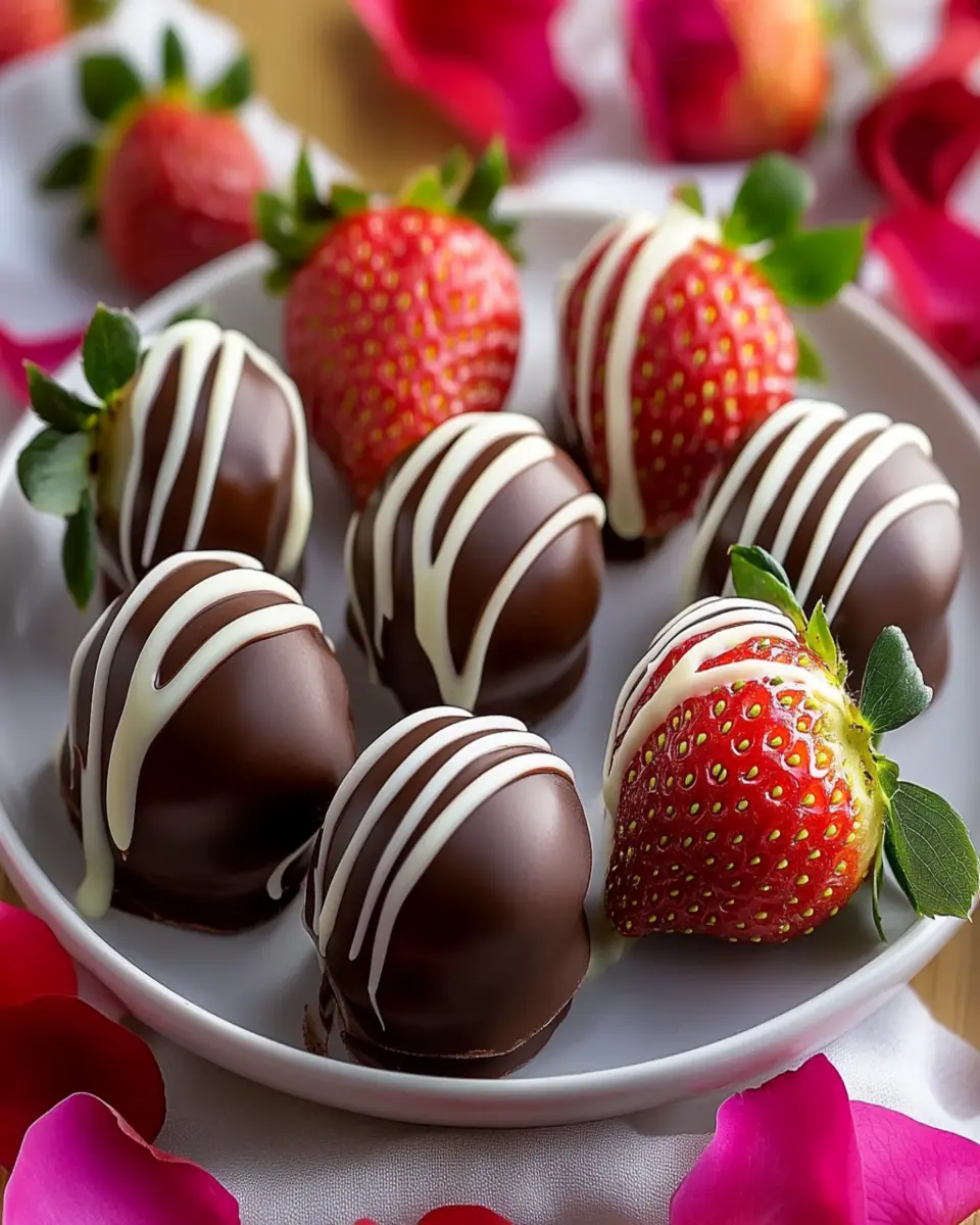 Indulge in Valentine’s Day Chocolate Covered Strawberries First Image First Image