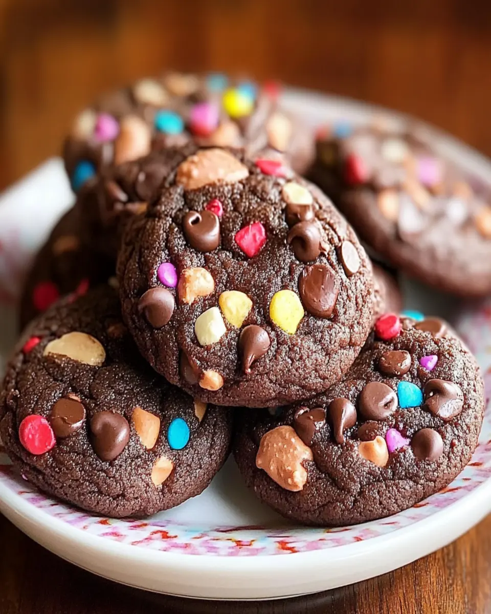 Chocolate Cake Mix Cookies {Many Add-ins} First Image First Image