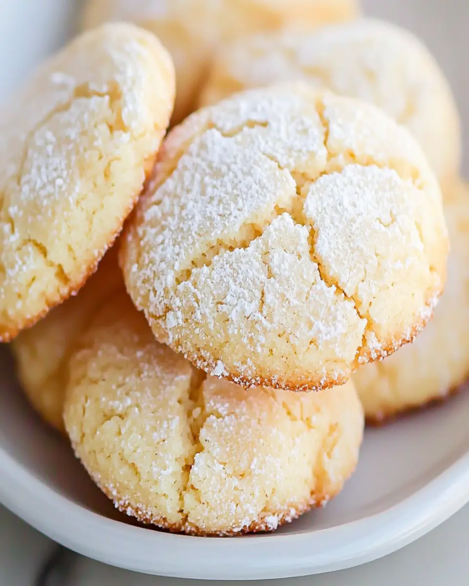 Vanilla Crackle Cookies {Sugar Crinkle Cookies} First Image First Image