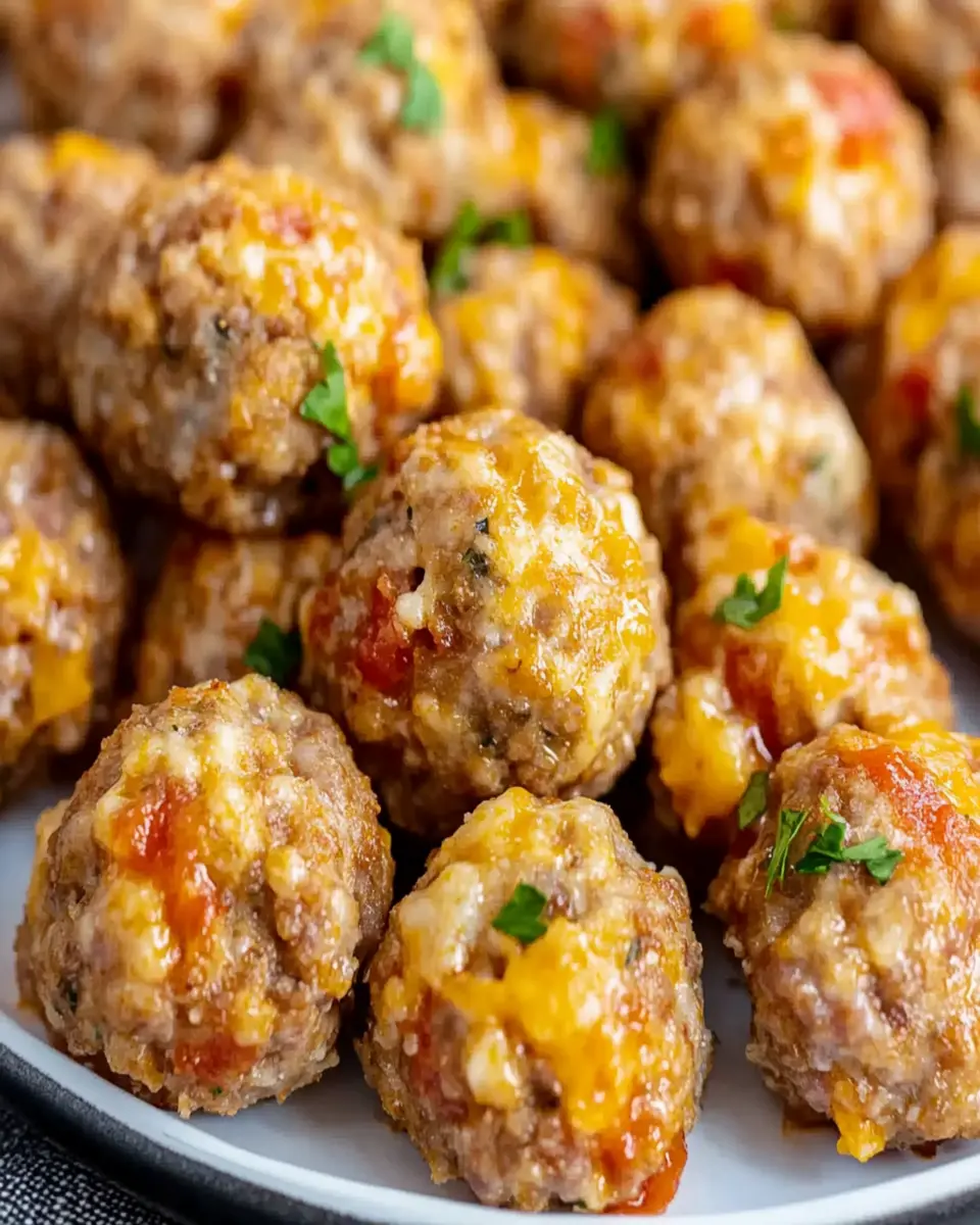 Rotel Cream Cheese Sausage Balls First Image First Image
