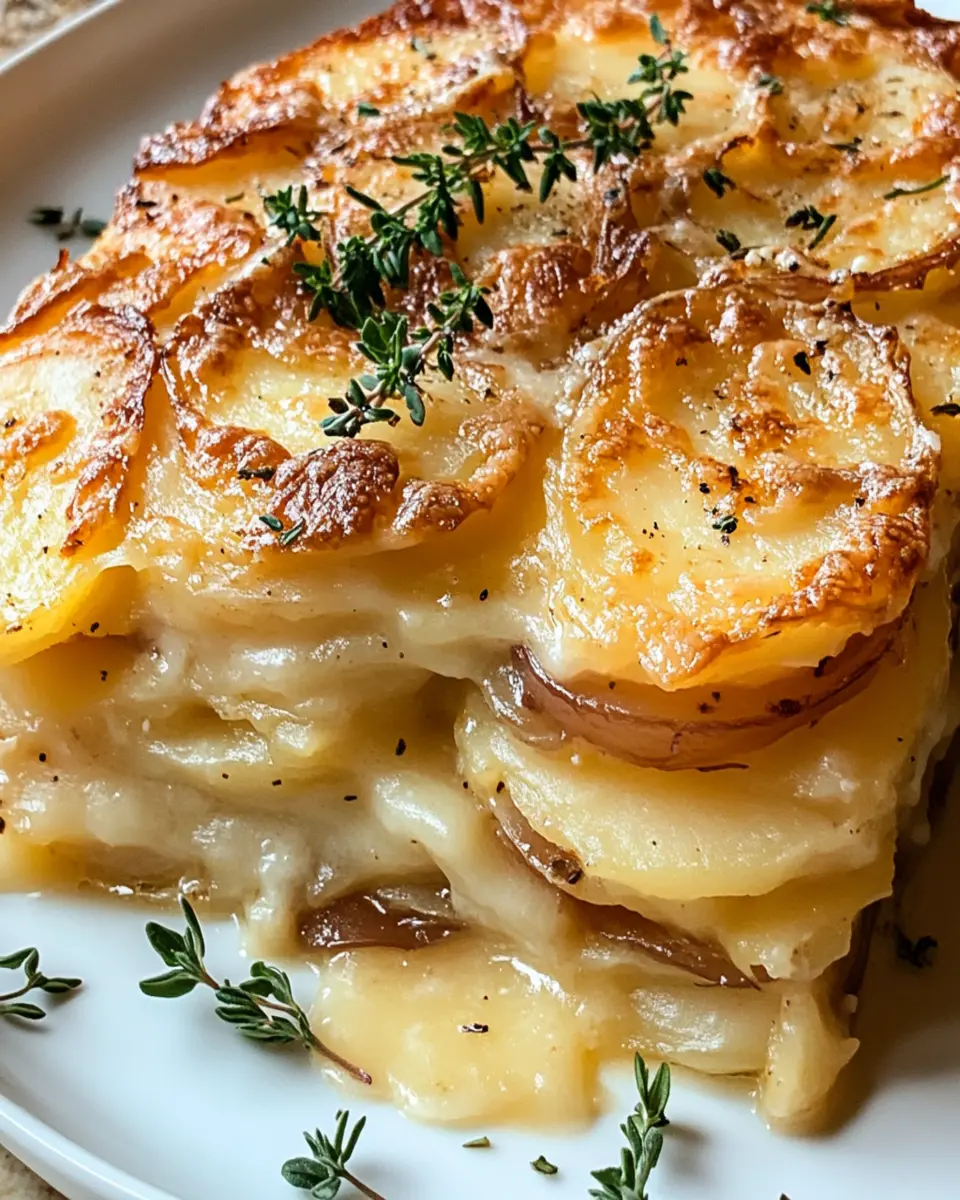 Indulgent French Onion Scalloped Potatoes Recipe First Image First Image