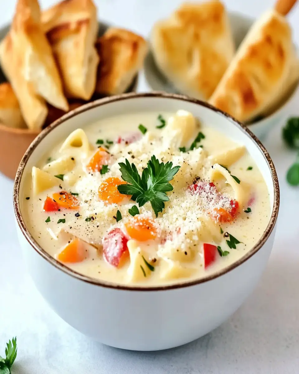 Creamy Alfredo Lasagna Soup That Warms Your Soul First Image First Image