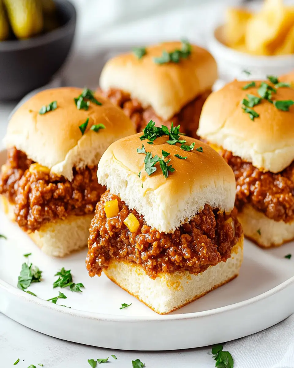 Easy Sloppy Joe Sliders Recipe First Image First Image
