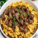 Beef Tips and Noodles First Image First Image