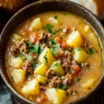 Chunky Ground Beef and Potato Soup First Image First Image