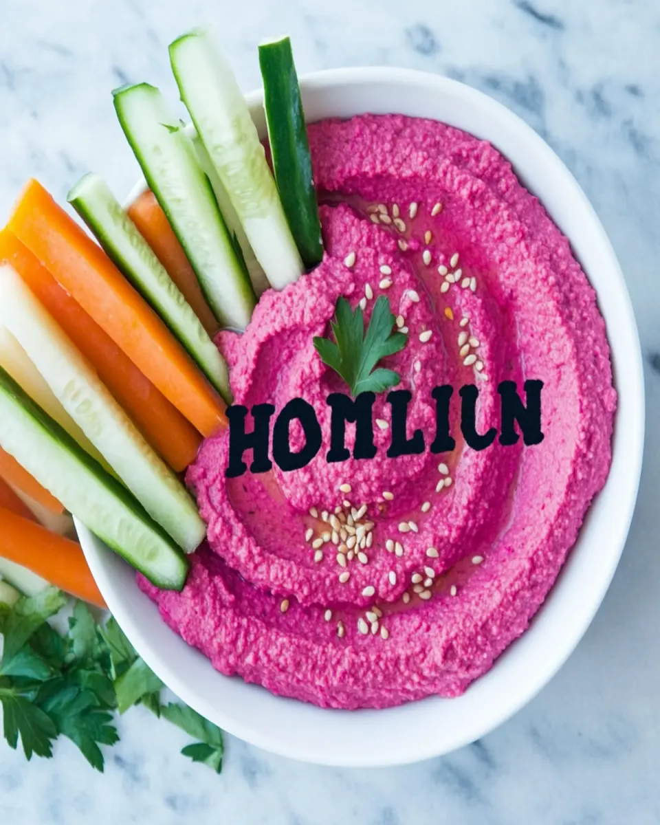 Fresh Radish Hummus: A Colorful and Creamy Dip Delight First Image First Image