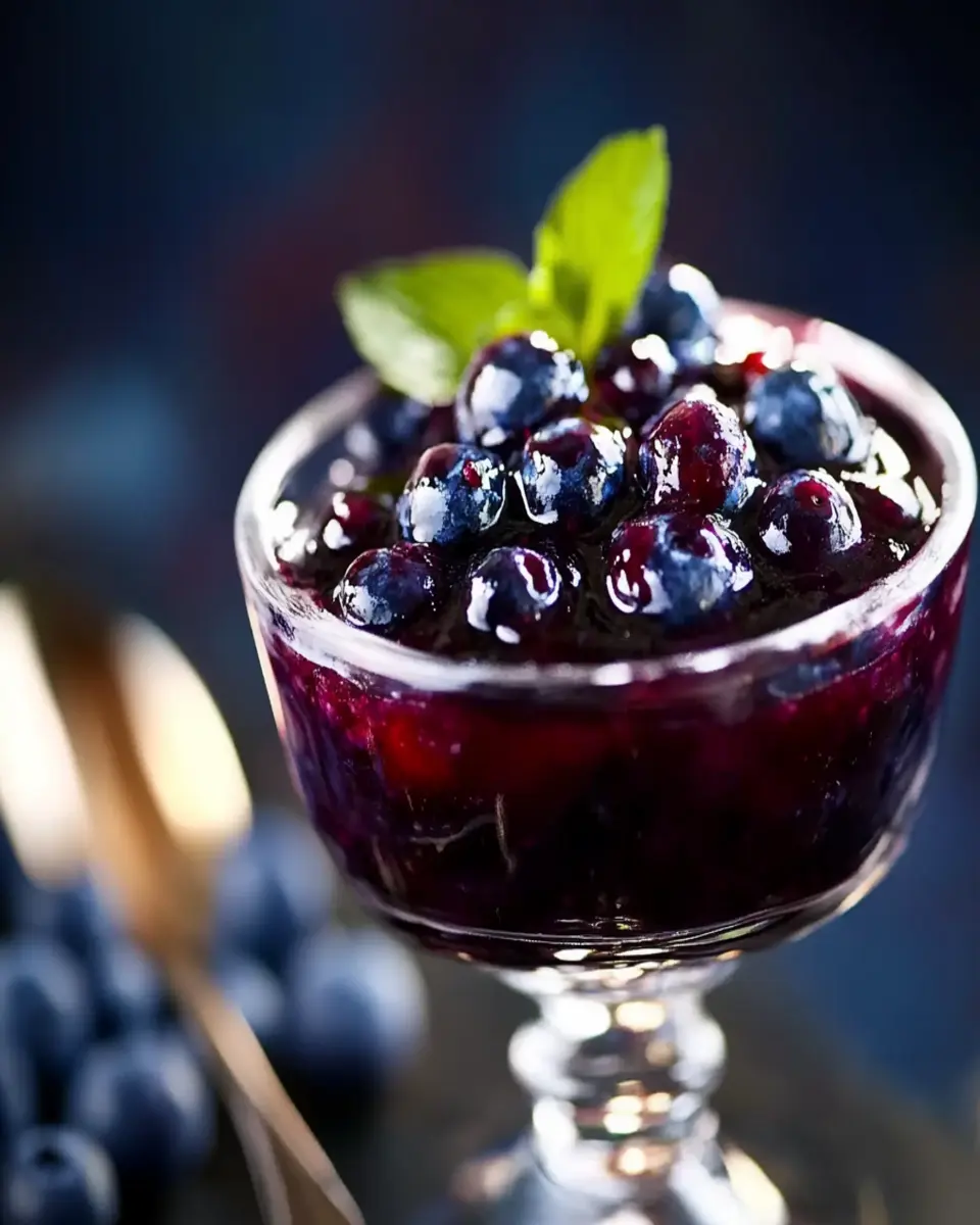 Homemade Blueberry Sauce First Image First Image