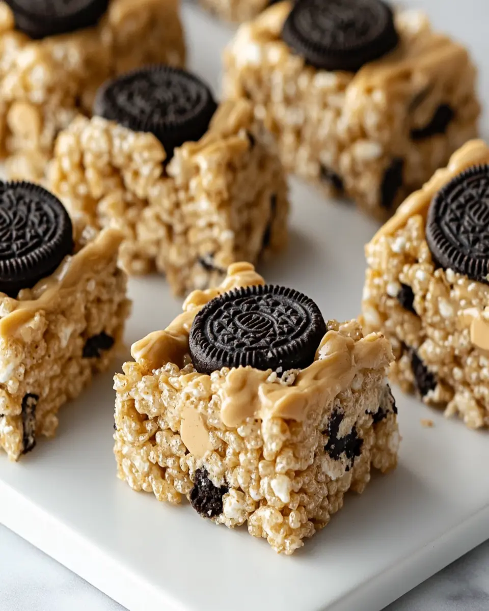 Peanut Butter Oreo Rice Krispies Treats First Image First Image