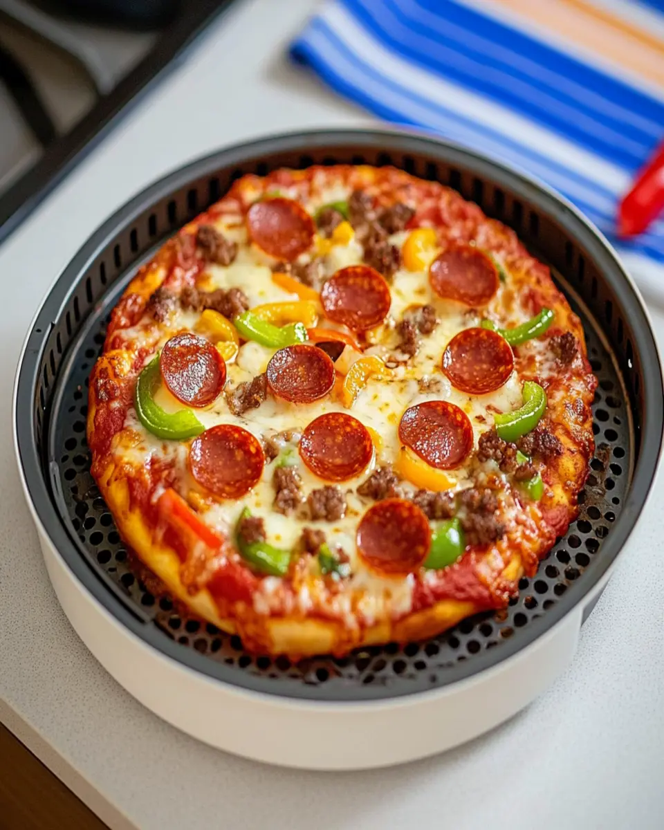 How to Cook Frozen Pizza in Air Fryer First Image First Image