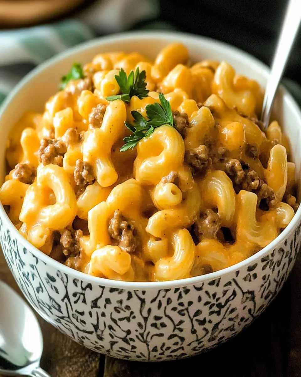 Homemade Instant Pot Cheeseburger Macaroni First Image First Image