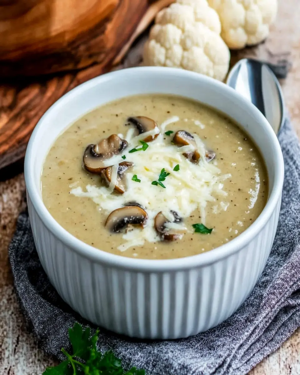 Cauliflower Mushroom Soup First Image First Image
