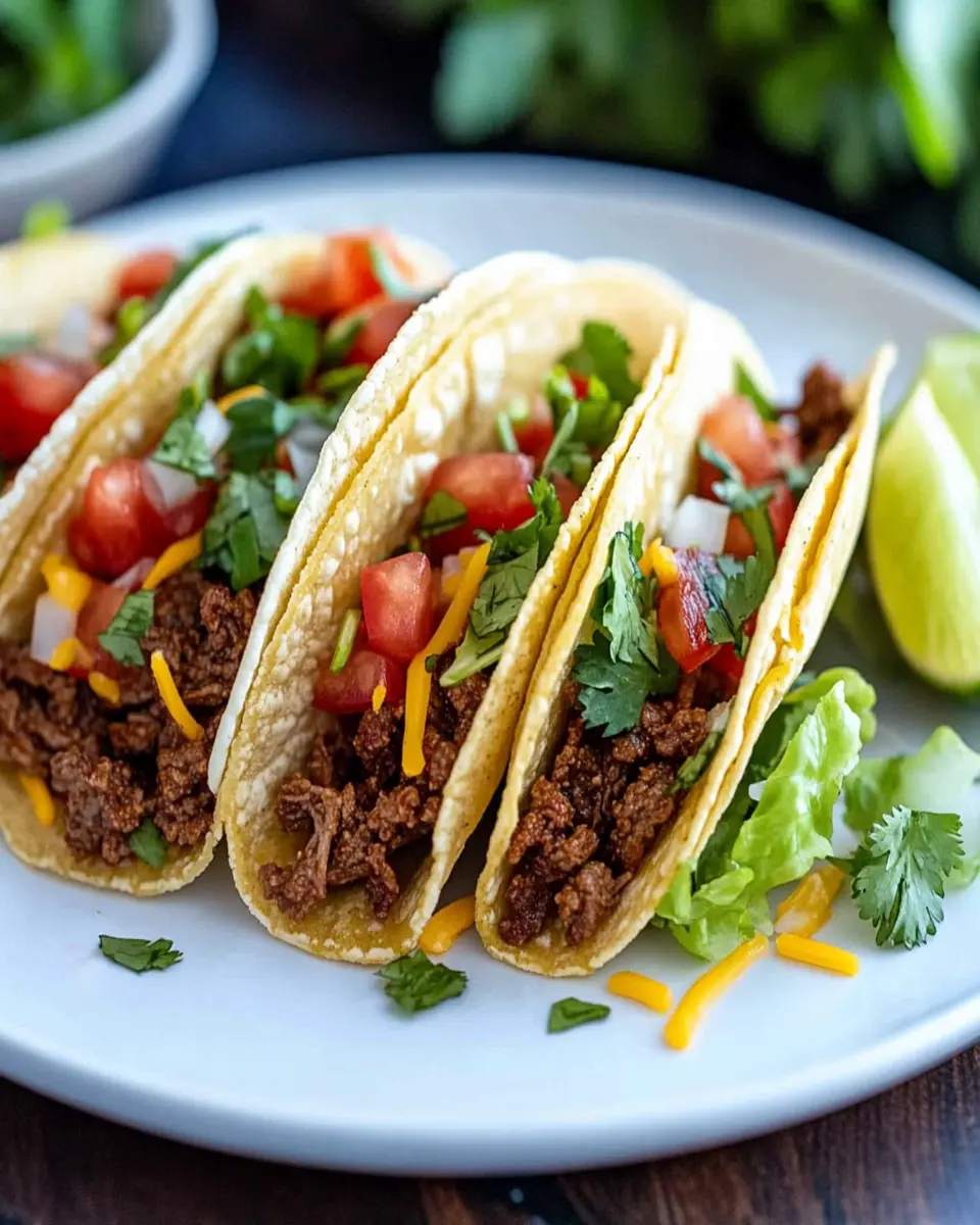 Ground Beef Tacos First Image First Image