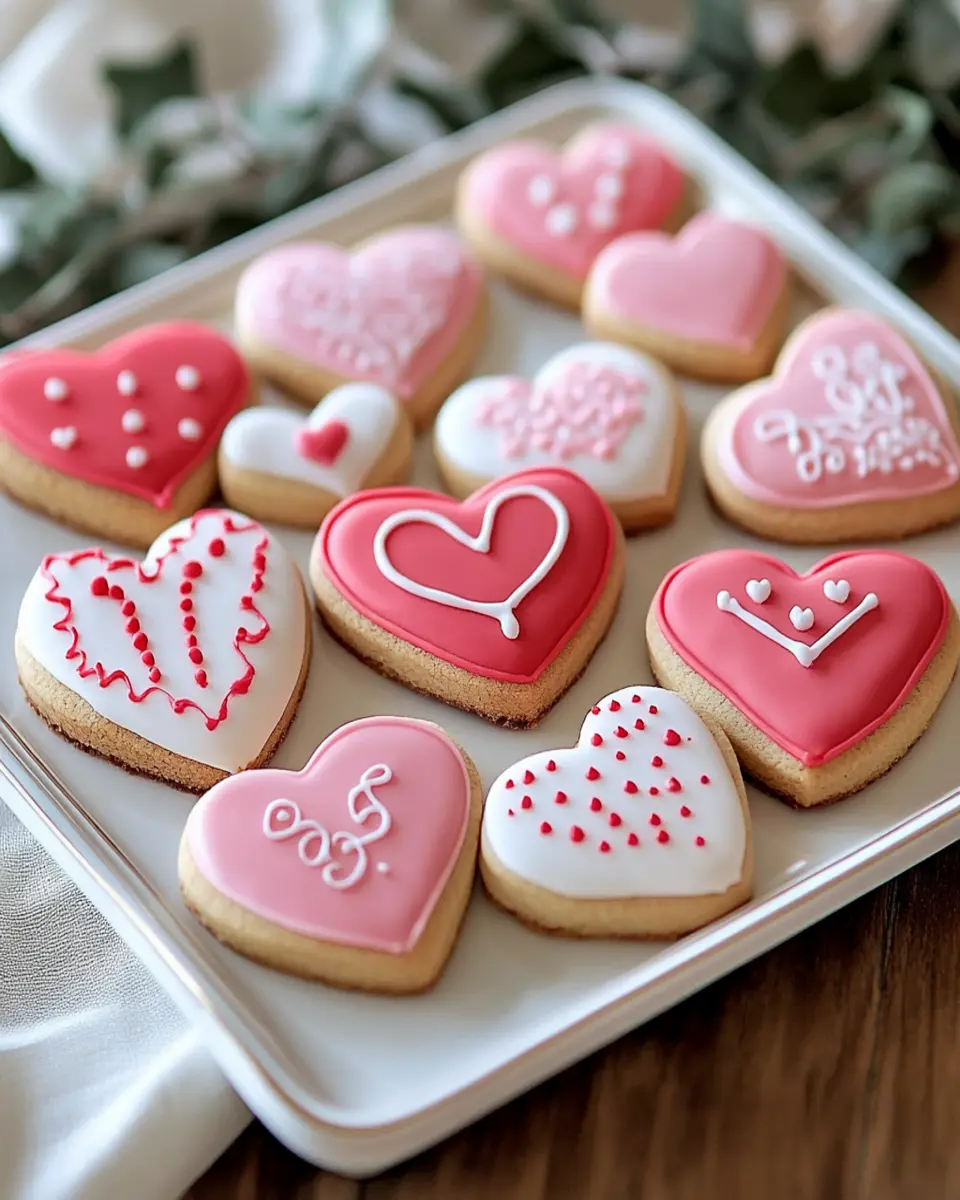 Irresistible Royal Icing Valentine Cookies Recipe First Image First Image