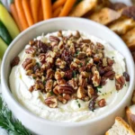 Whipped Goat Cheese Dip with Pecan Date Topping First Image First Image