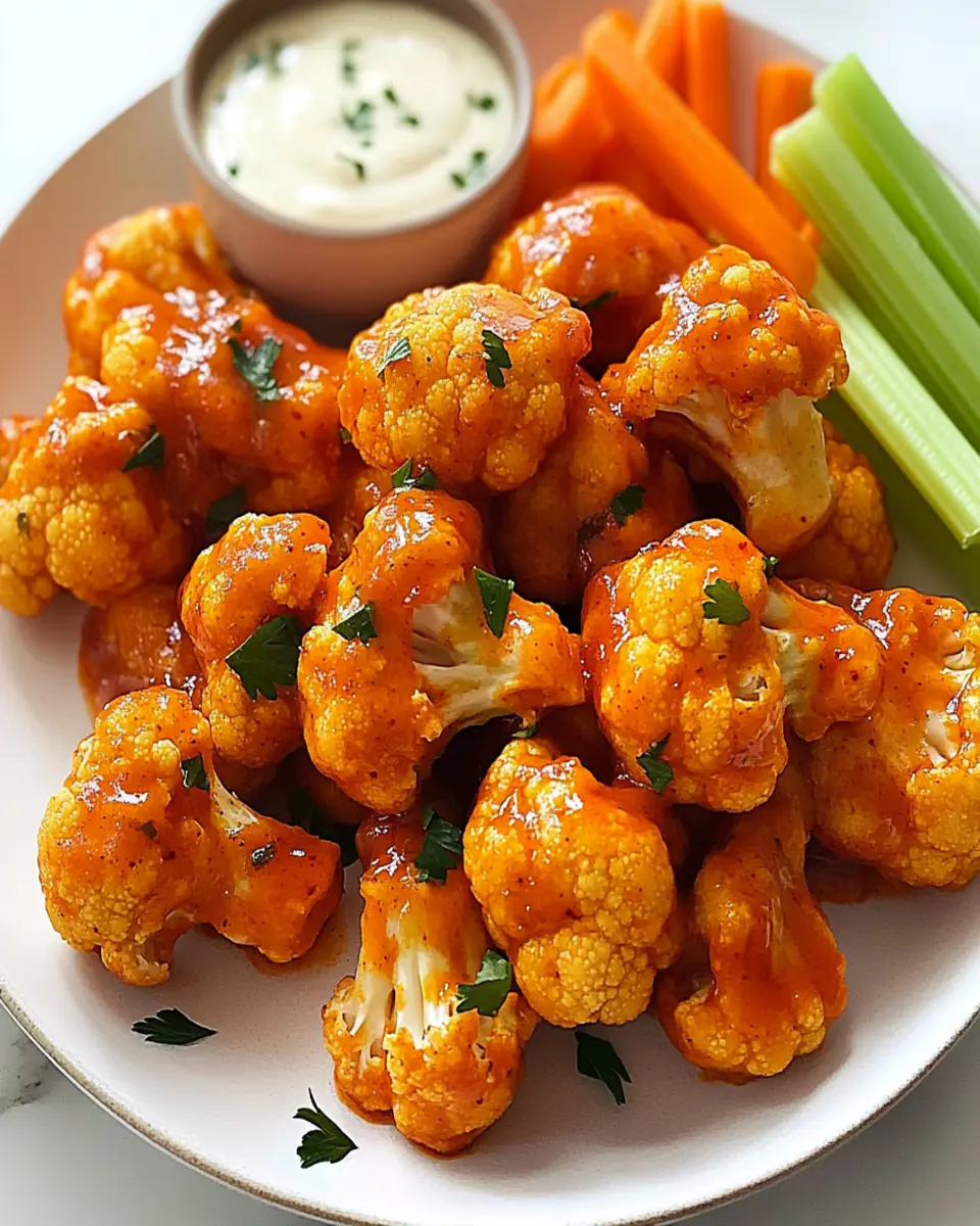 Irresistible Buffalo Cauliflower Wings Recipe – Crispy Delight First Image First Image