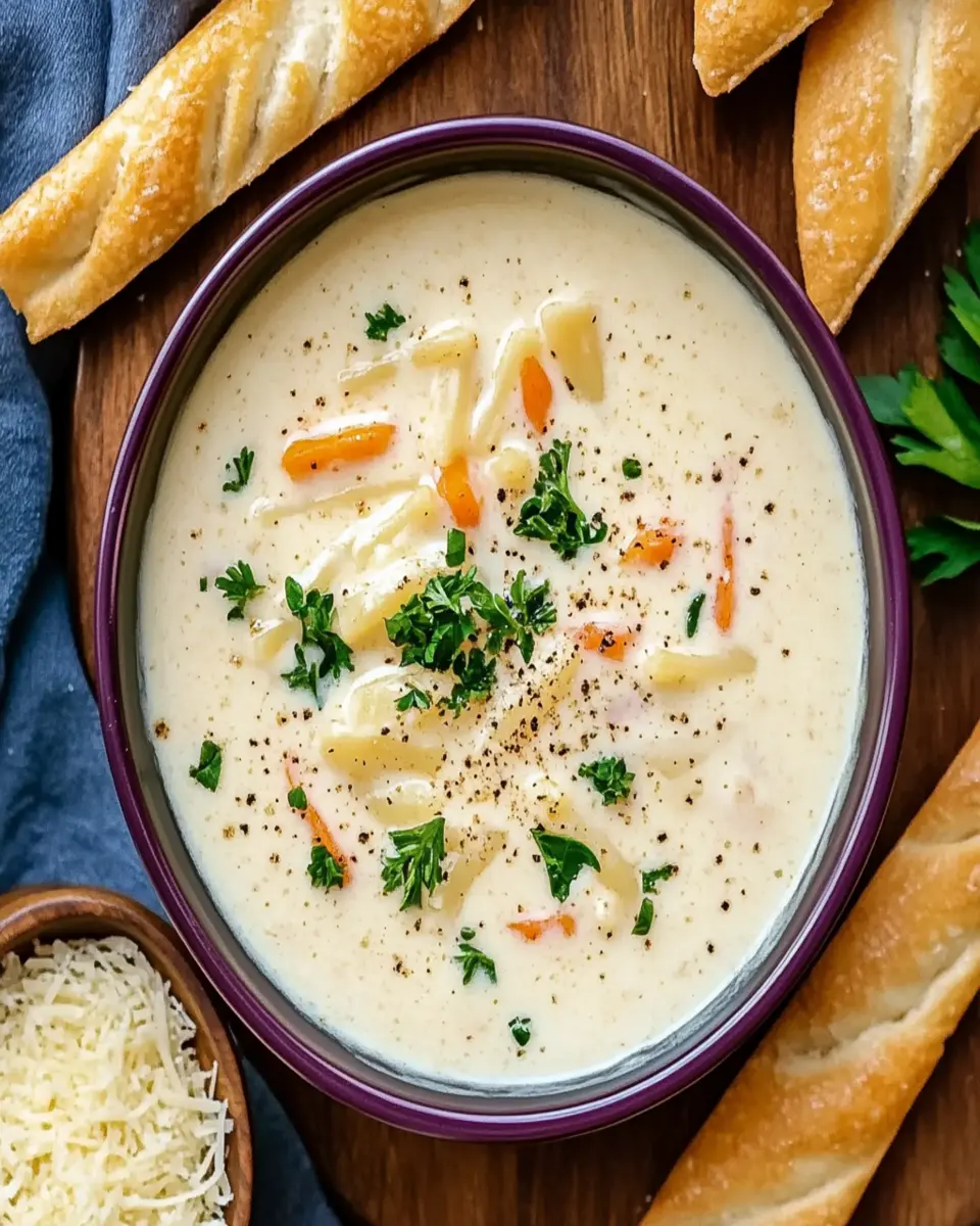 Creamy Alfredo Lasagna Soup That Warms Your Soul First Image First Image