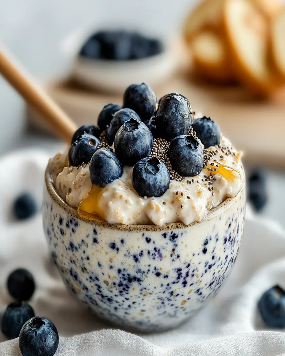 Blueberry Overnight Oats With Yogurt First Image First Image