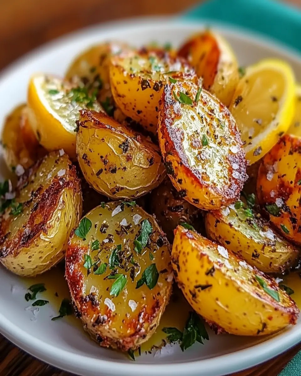 Simple Crispy Greek Lemon Potatoes First Image First Image