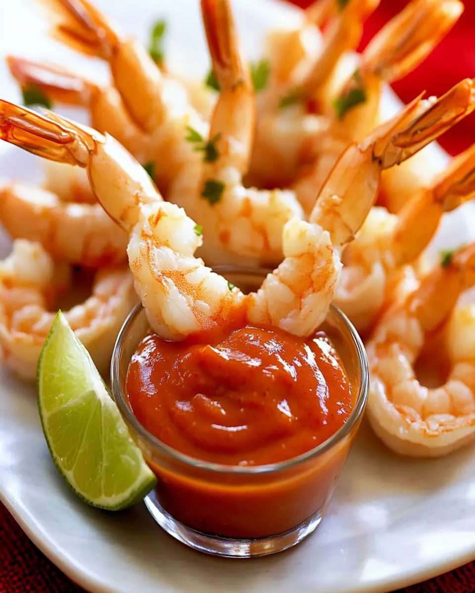 Shrimp with Sriracha Cocktail Sauce First Image First Image