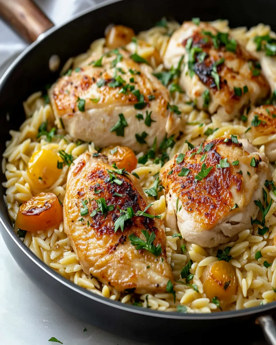 One-Pan Chicken Orzo First Image First Image
