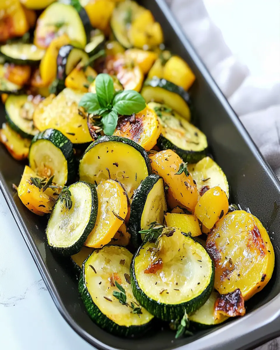 Roasted Zucchini and Squash First Image First Image