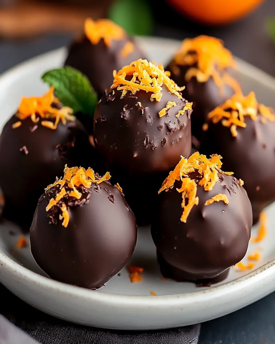 Indulge in Healthy Dark Chocolate Orange Truffles Recipe First Image First Image