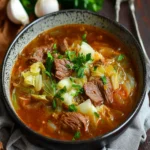 Beef and Cabbage Soup (Shchi) First Image First Image