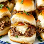 Philly Cheesesteak Sliders on Hawaiian Rolls First Image First Image