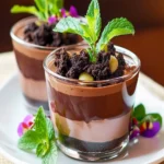 Chocolate Pudding Pots {Dirt Pudding Cups} First Image First Image