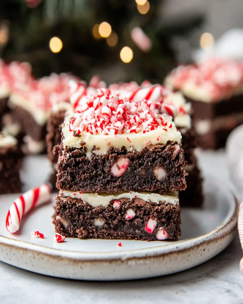 Candy Cane Brownies First Image First Image
