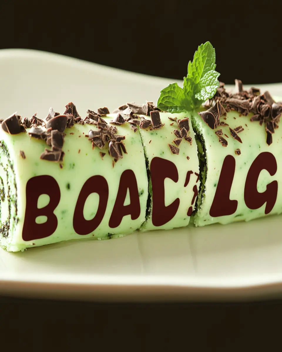 Mint Chip Cake Roll Recipe First Image First Image