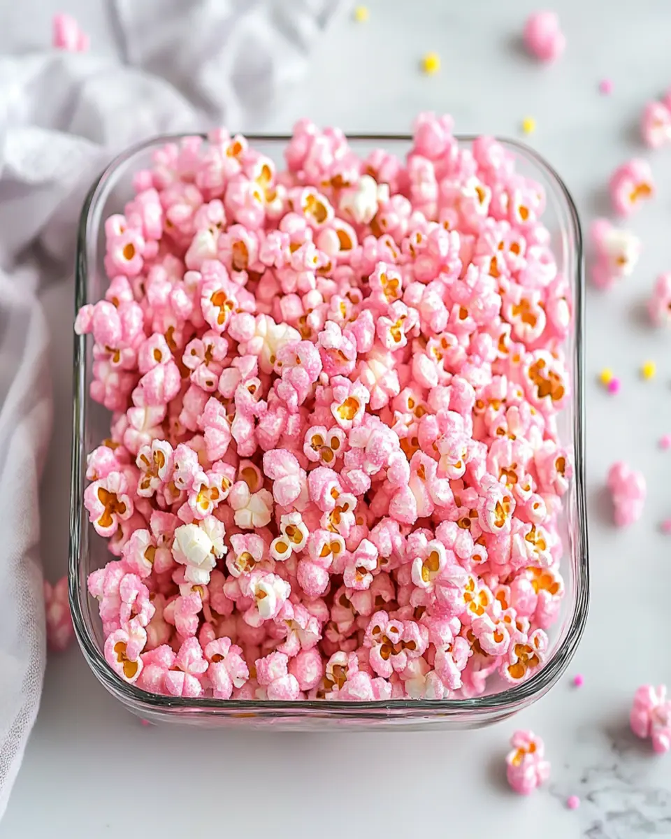 Pink Popcorn Recipe First Image First Image