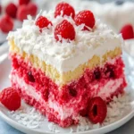 Raspberry Zinger Poke Cake First Image First Image