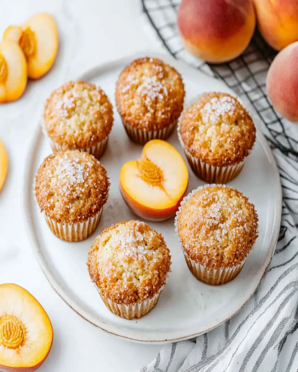 Fresh Peach Muffins First Image First Image