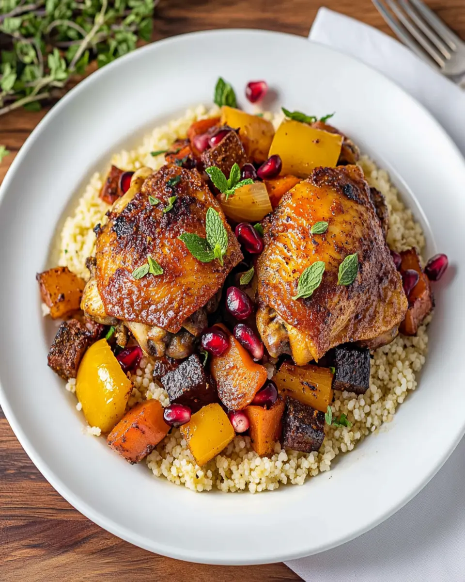 Slow Cooker Moroccan Chicken Thighs First Image First Image