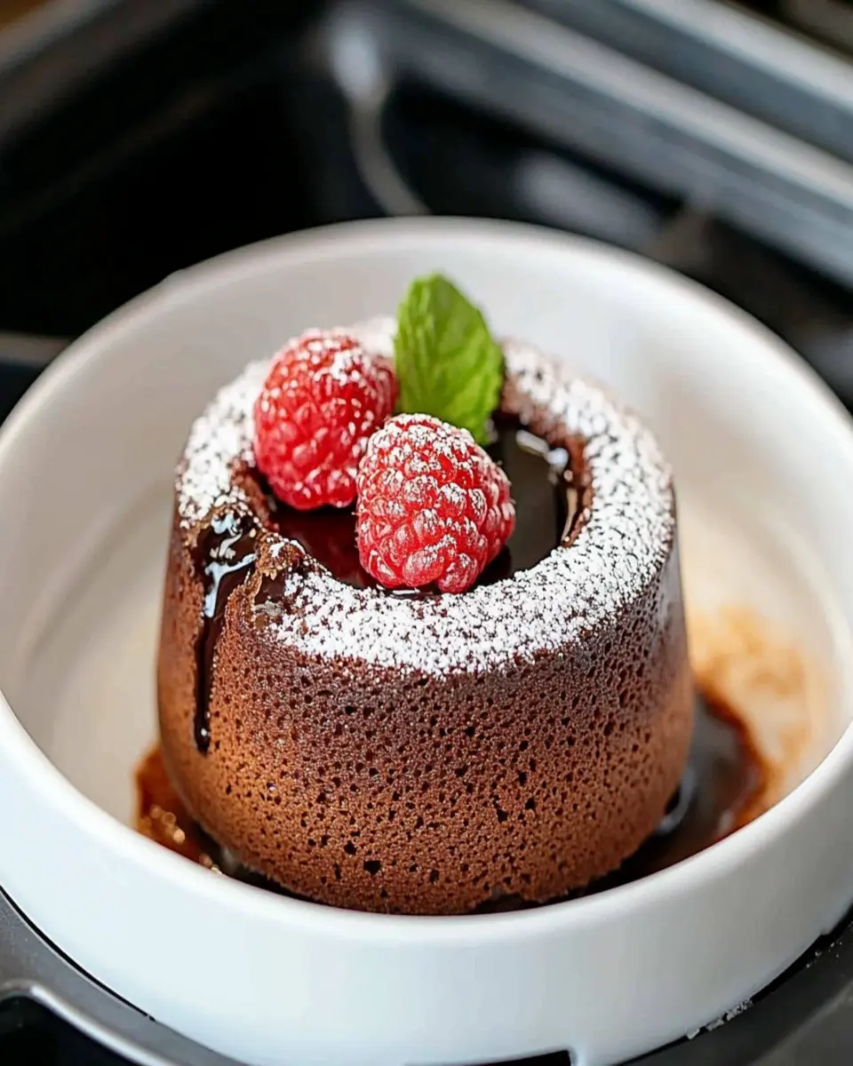 Air Fryer Lava Cake First Image First Image