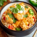 Crock Pot Queso Chicken and Rice First Image First Image