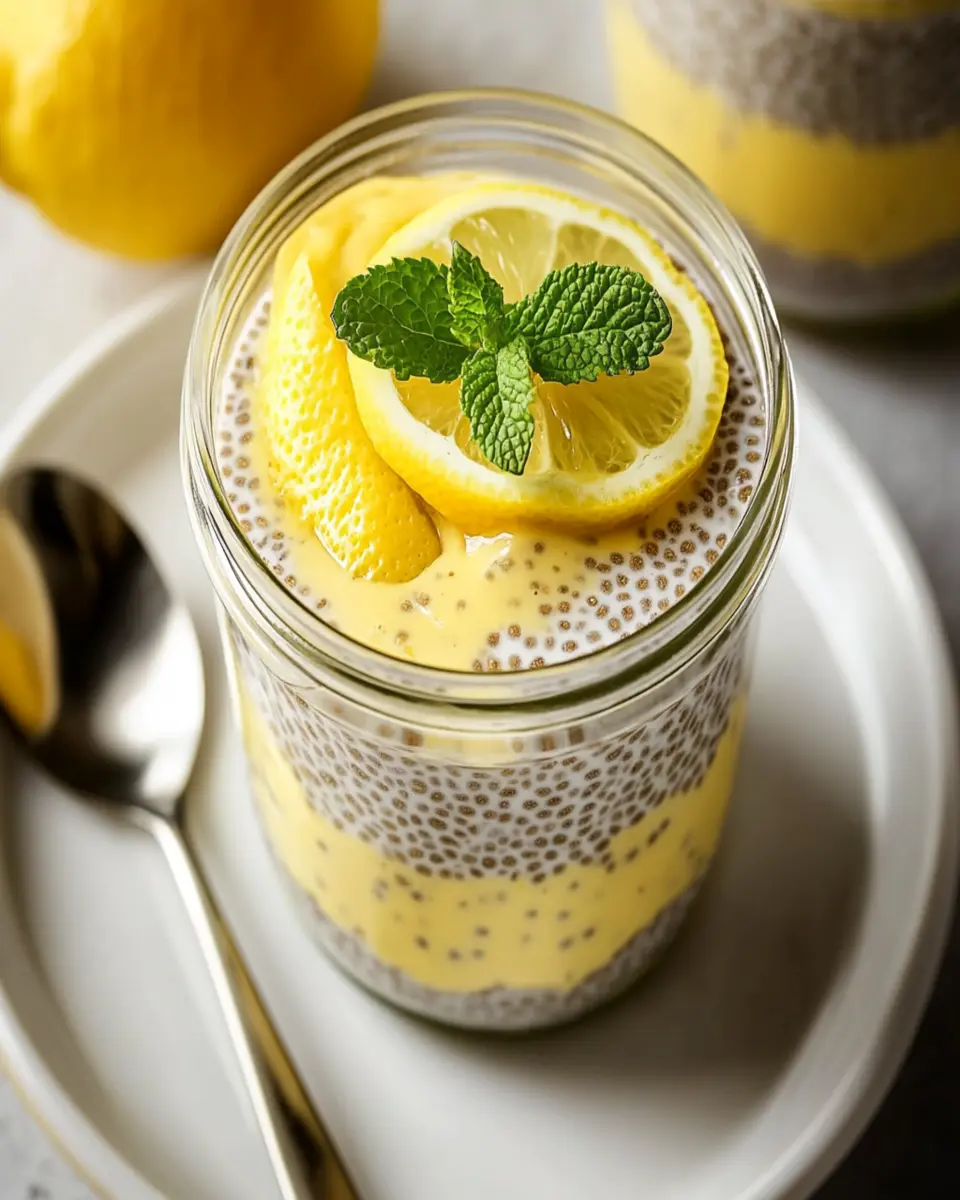 Lemon Cream Chia Pudding: Refreshing & Healthy Chia Seed Dessert First Image First Image