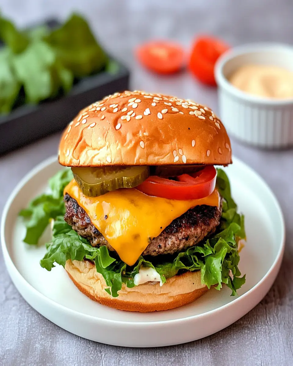 Quick and Easy Juicy Air Fryer Cheeseburgers First Image First Image