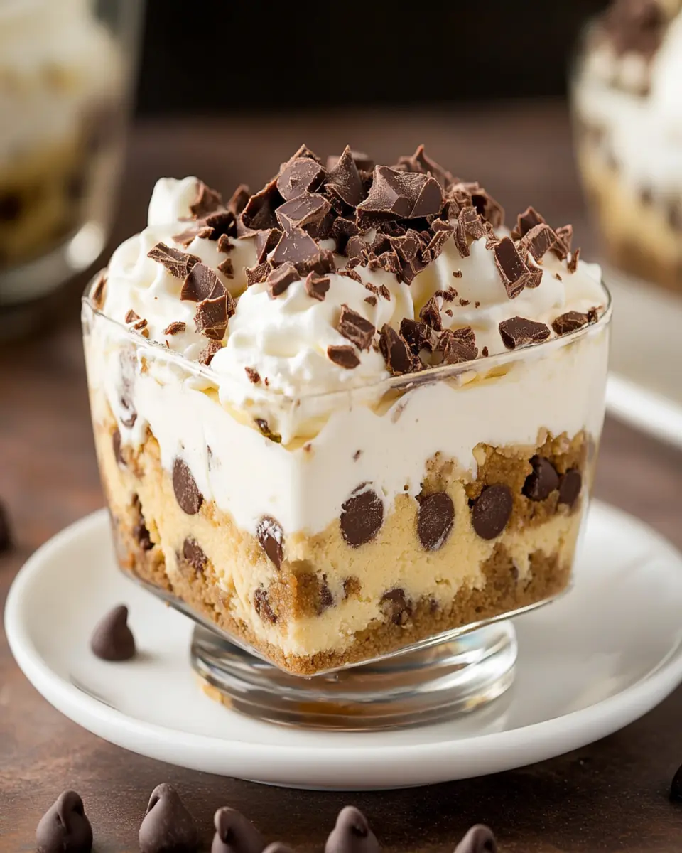 Chocolate Chip Cookie Layered Pudding Dessert First Image First Image