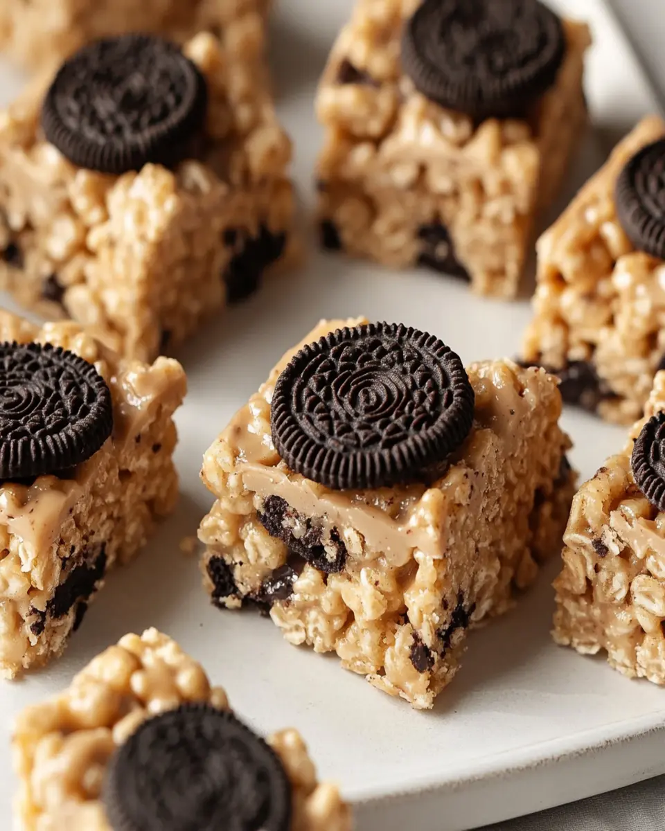 Peanut Butter Oreo Rice Krispies Treats First Image First Image