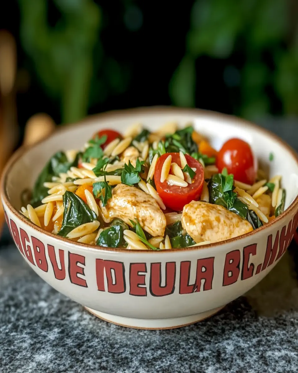 One Pot Chicken Orzo Recipe First Image First Image