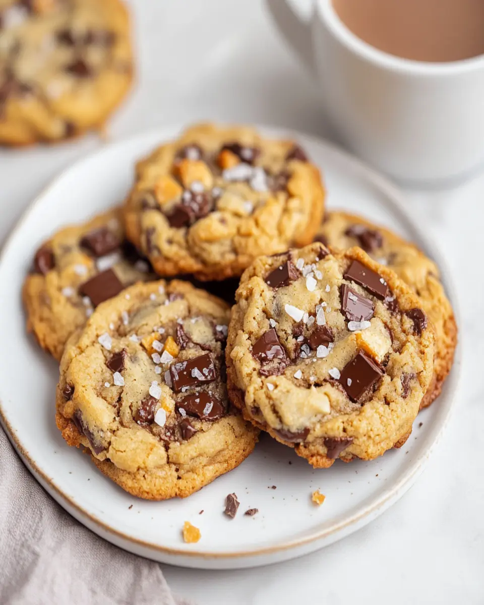 Millionaire Toffee Chocolate Chunk Cookies First Image First Image