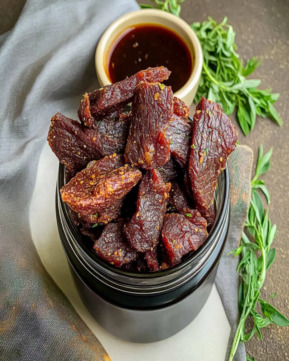 Easy Air Fryer Beef Jerky First Image First Image