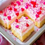 Valentine’s Day Vanilla Pudding Sugar Cookie Bars First Image First Image