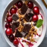 Chocolate Cherry Cheesecake Yogurt Bowl First Image First Image