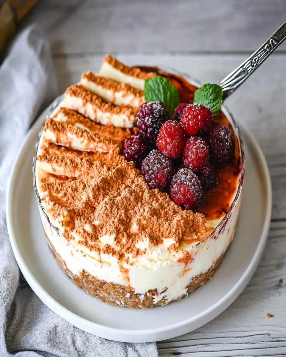 Viral Yogurt Cheesecake (No‑Bake, High‑Protein, Ultra‑Creamy) First Image First Image